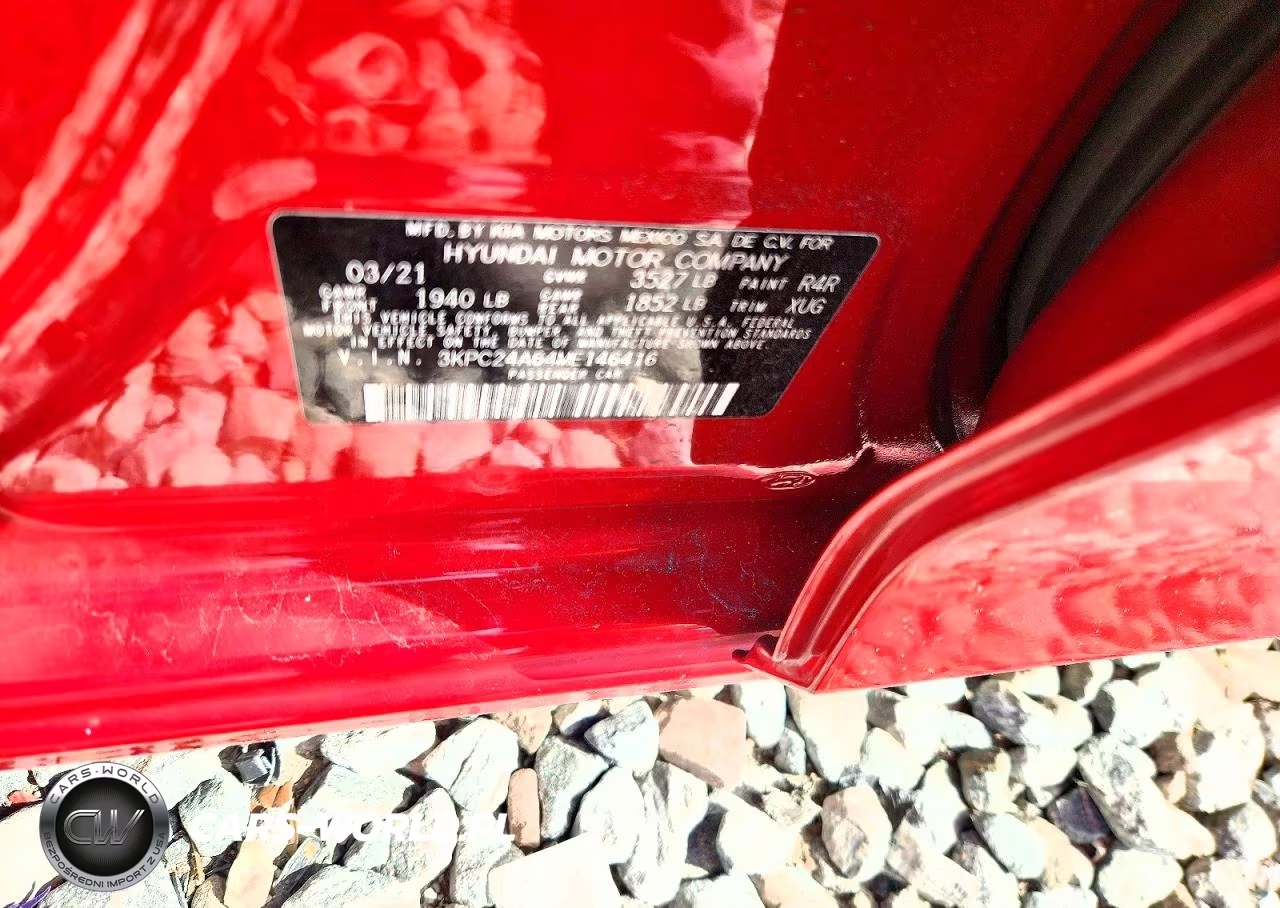 2021 Hyundai Accent Se VIN:3KPC24A64ME146416 - 12