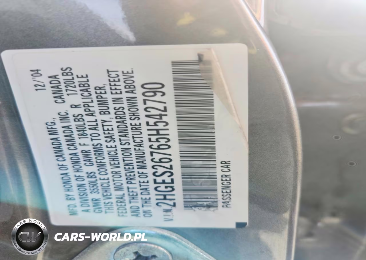 2005 Honda Civic Ex VIN:2HGES26765H542790 - 12