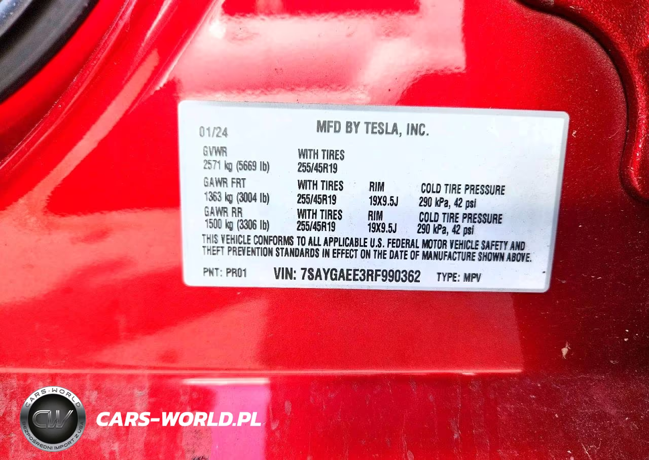 2024 Tesla Model Y VIN:7SAYGAEE3RF990362 - 13
