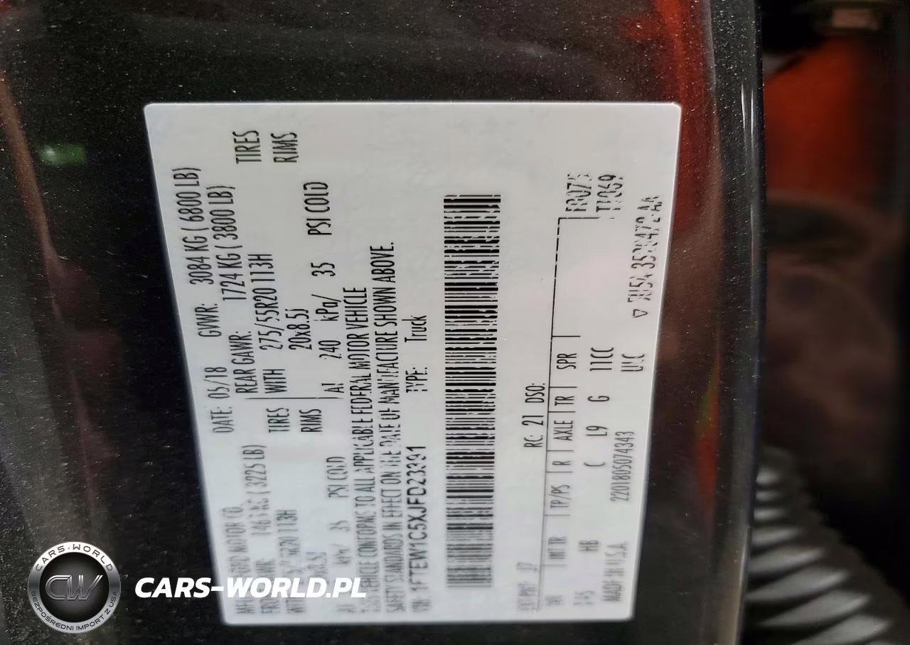 2018 Ford F150 Supercrew VIN:1FTEW1C5XJFD23391 - 13