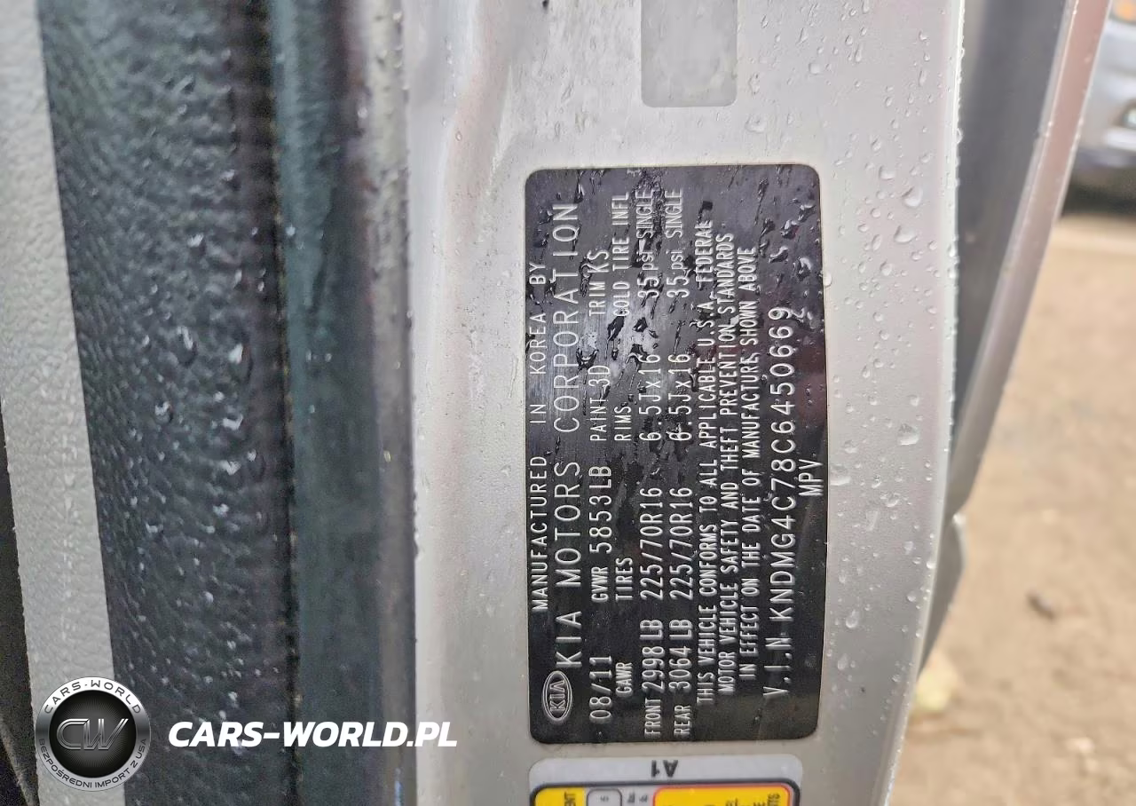 2012 Kia Sedona Lx VIN:KNDMG4C78C6450669 - 13