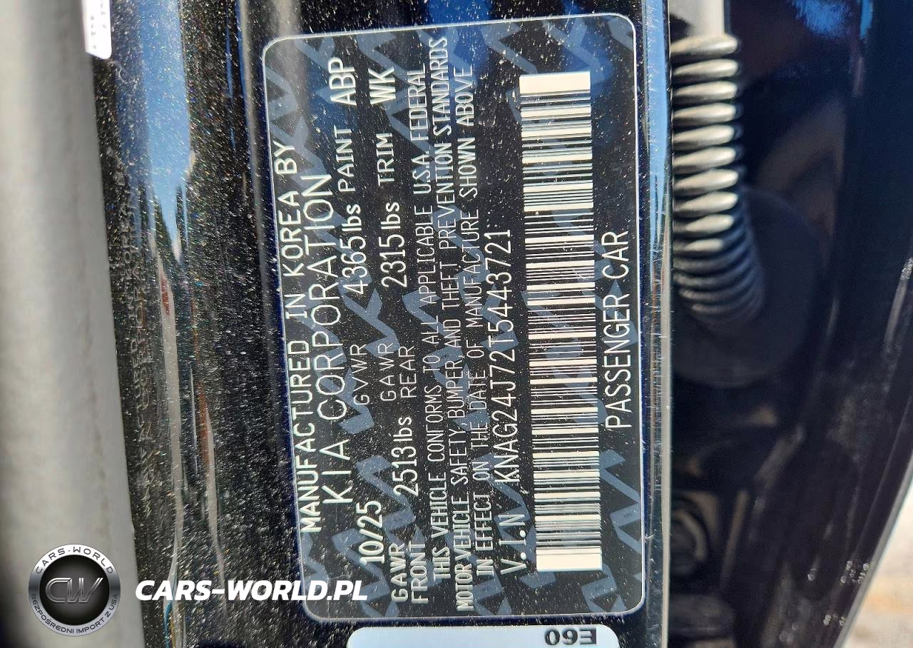 2026 Kia K5 Lxs VIN:KNAG24J72T5443721 - 12