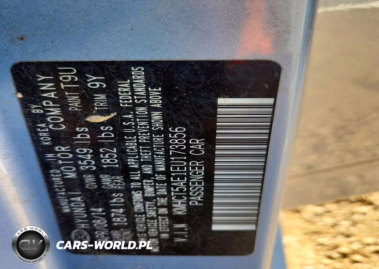 2014 Hyundai Accent Gs VIN:KMHCT5AE1EU173856 - 13