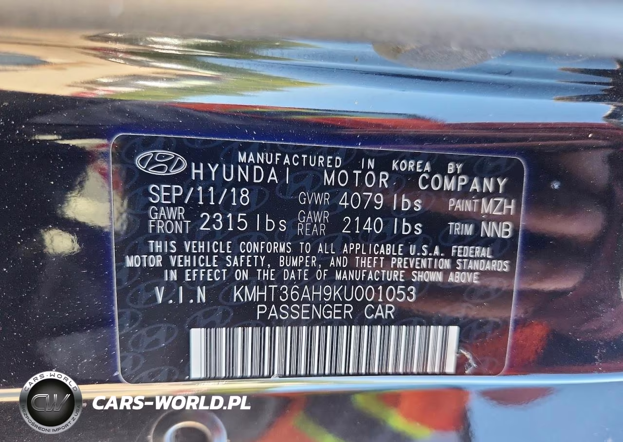 2019 Hyundai Veloster N Base VIN:KMHT36AH9KU001053 - 13