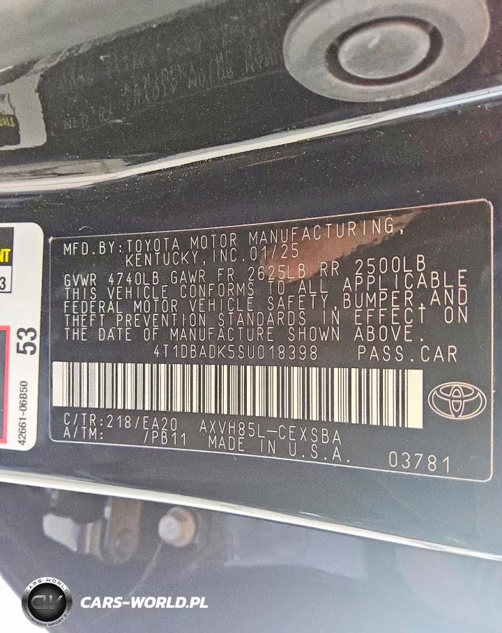 2025 Toyota Camry Se VIN:4T1DBADK5SU018398 - 13