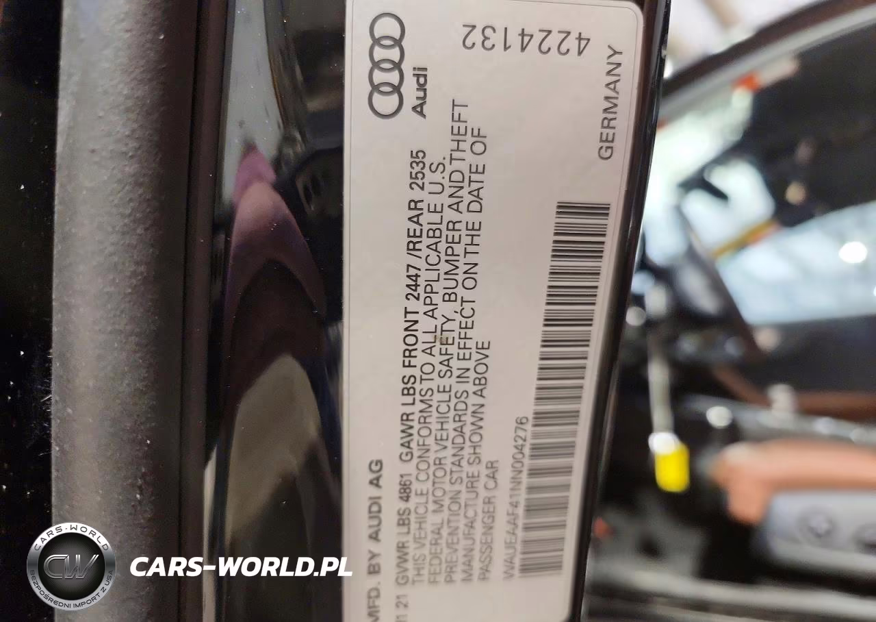 2022 Audi A4 Premium Plus 45 VIN:WAUEAAF41NN004276 - 13