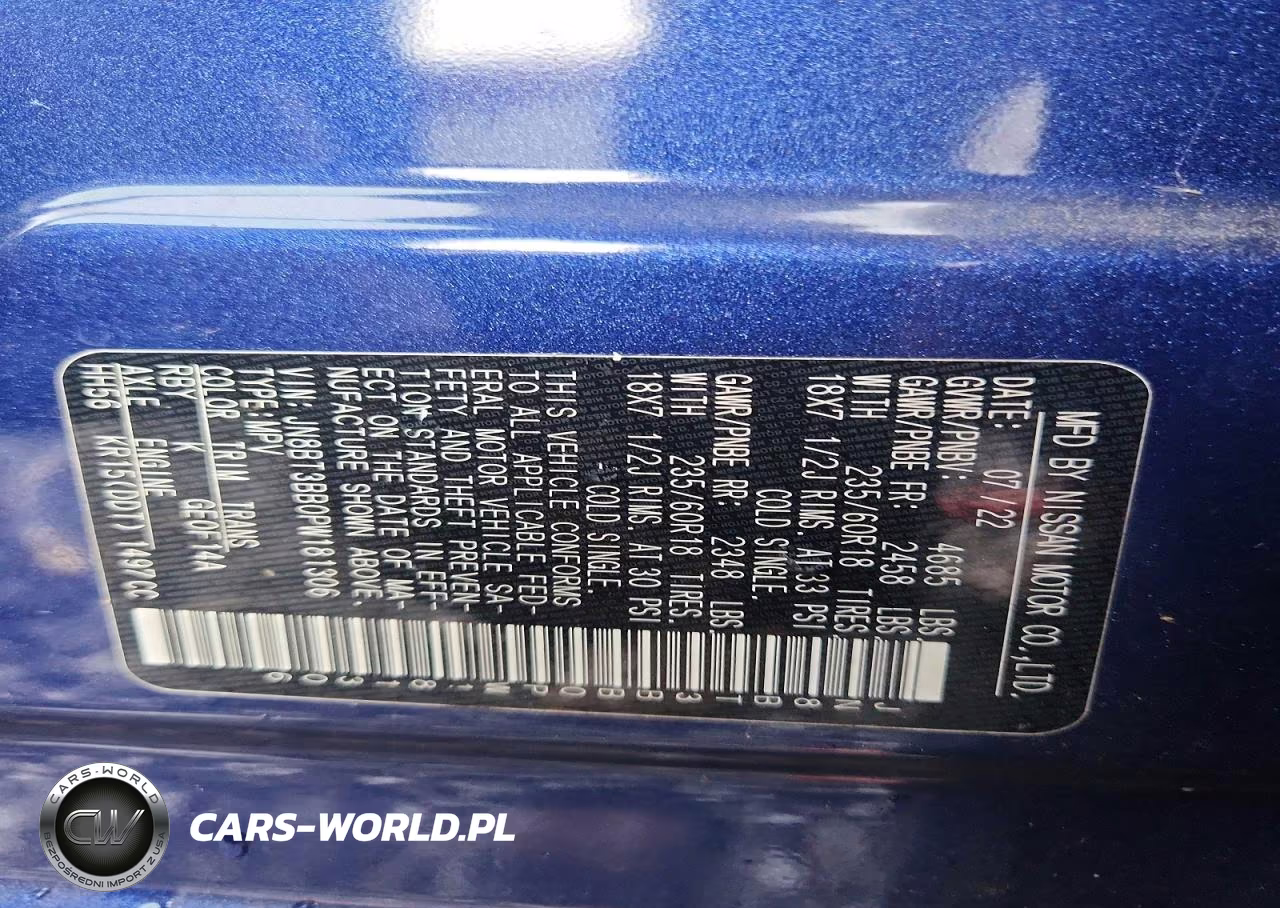 2023 Nissan Rogue Sv VIN:JN8BT3BB0PW181306 - 13