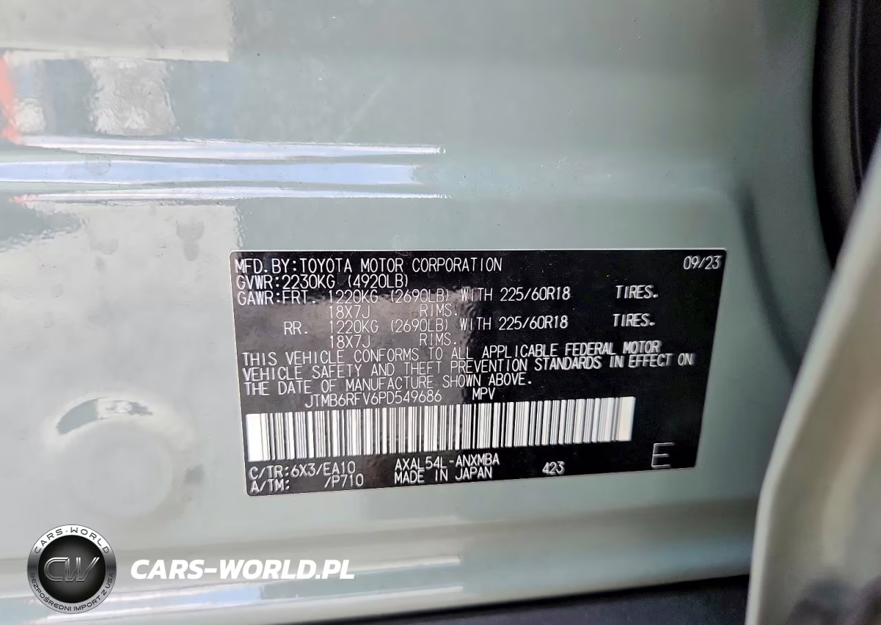 2023 Toyota Rav4 Xle Premium VIN:JTMB6RFV6PD549686 - 13