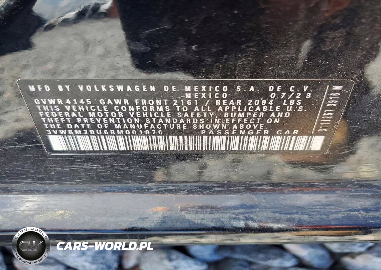 2024 Volkswagen Jetta Sport VIN:3VWBM7BU6RM001876 - 12