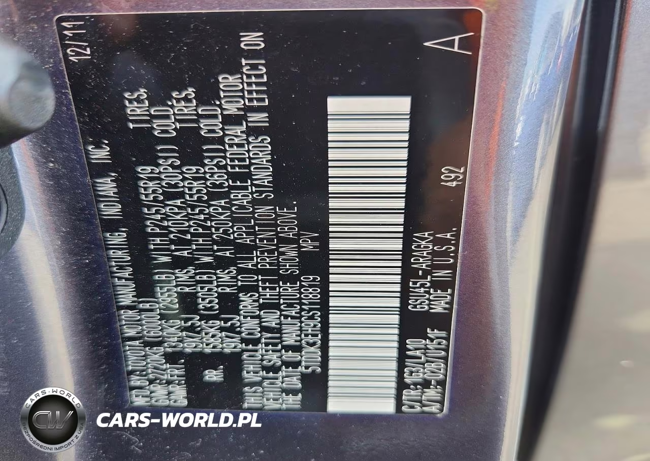 2012 Toyota Highlander Limited VIN:5TDDK3EH9CS118819 - 13