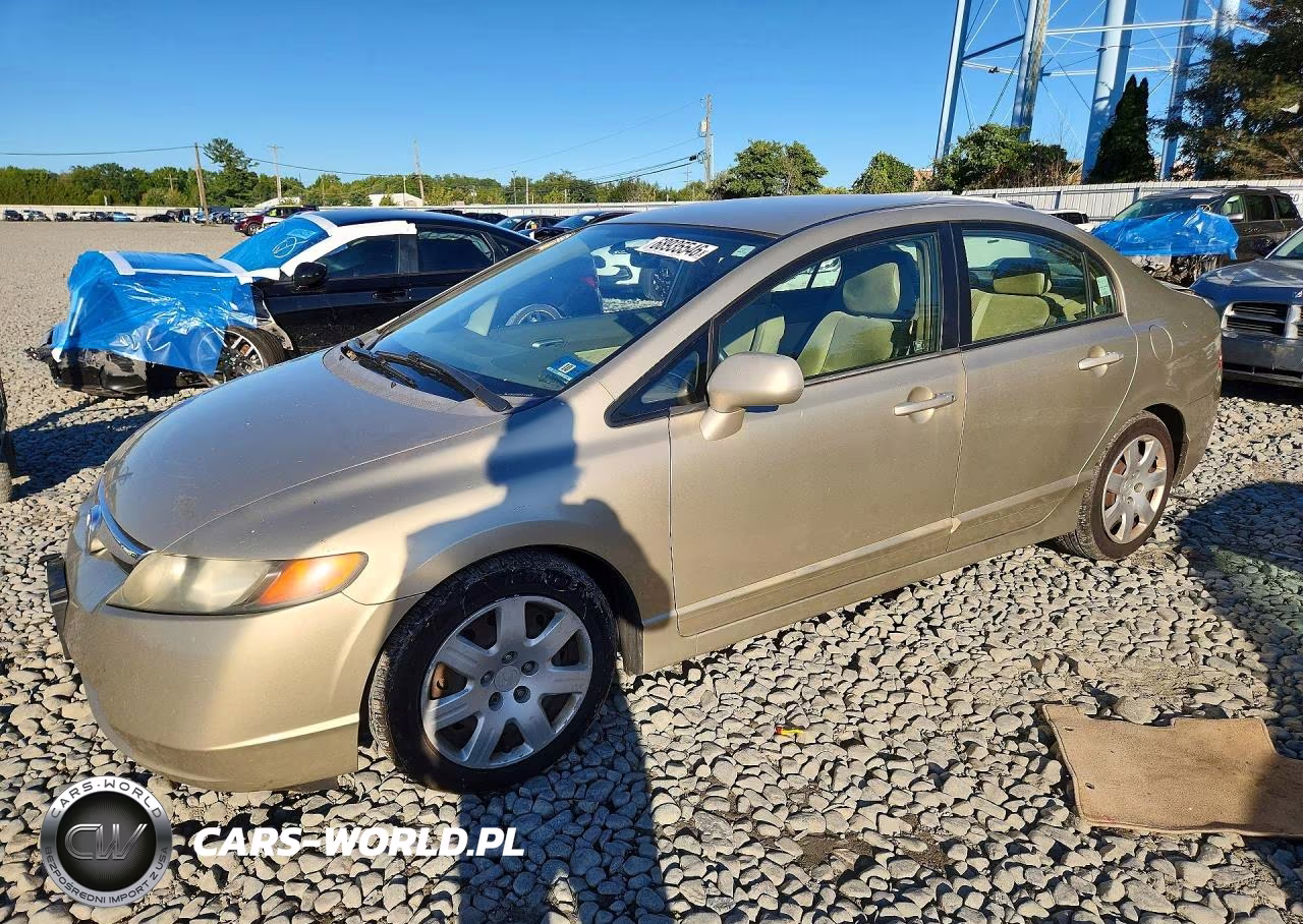 2007 Honda Civic Lx VIN:1HGFA16567L014303 - 1