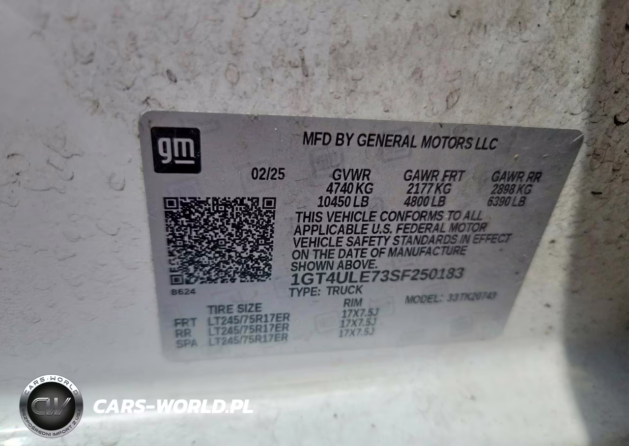 2025 GMC Sierra K2500 Heavy Duty VIN:1GT4ULE73SF250183 - 12
