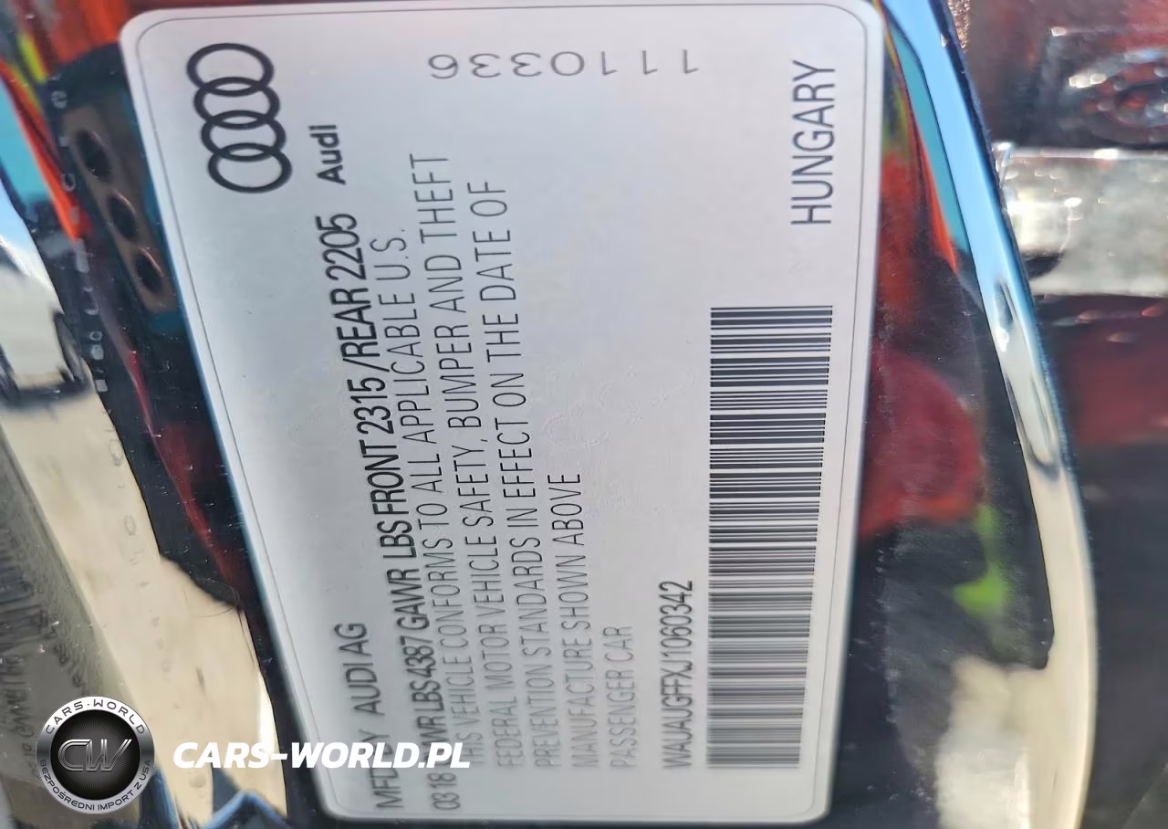 2018 Audi A3 Premium VIN:WAUAUGFFXJ1060342 - 13