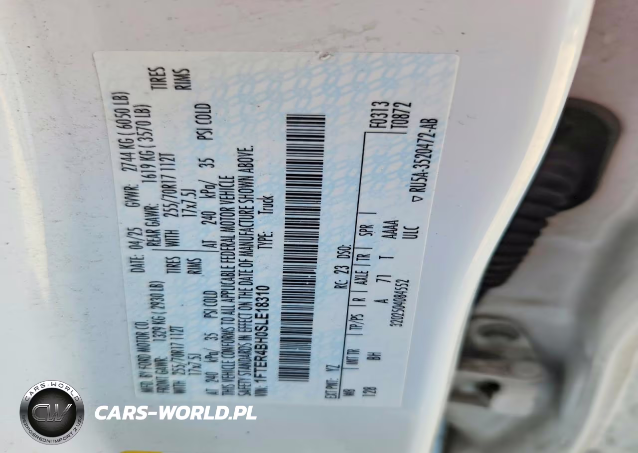 2025 Ford Ranger Xl VIN:1FTER4BH0SLE18310 - 12
