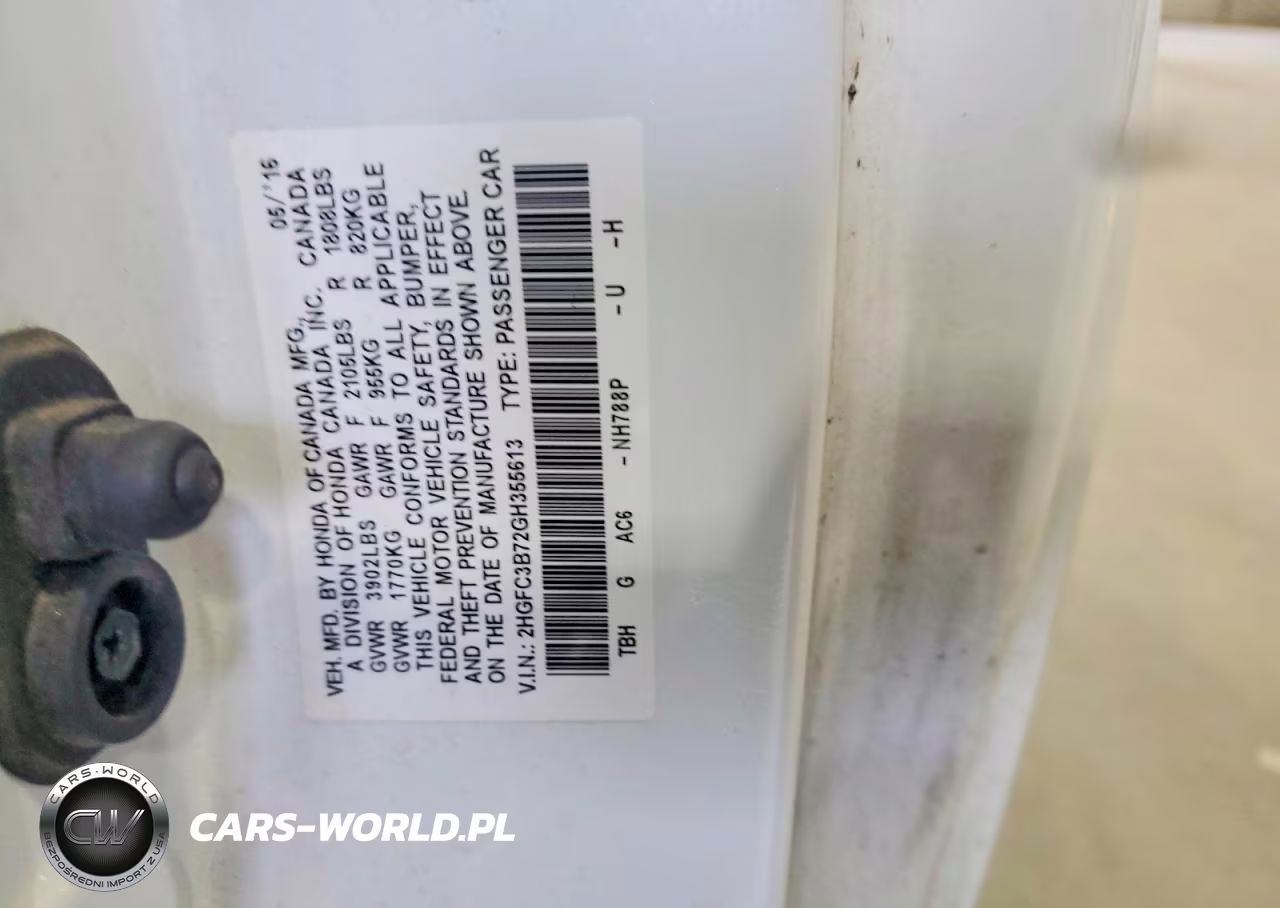 2016 Honda Civic Exl VIN:2HGFC3B72GH355613 - 12