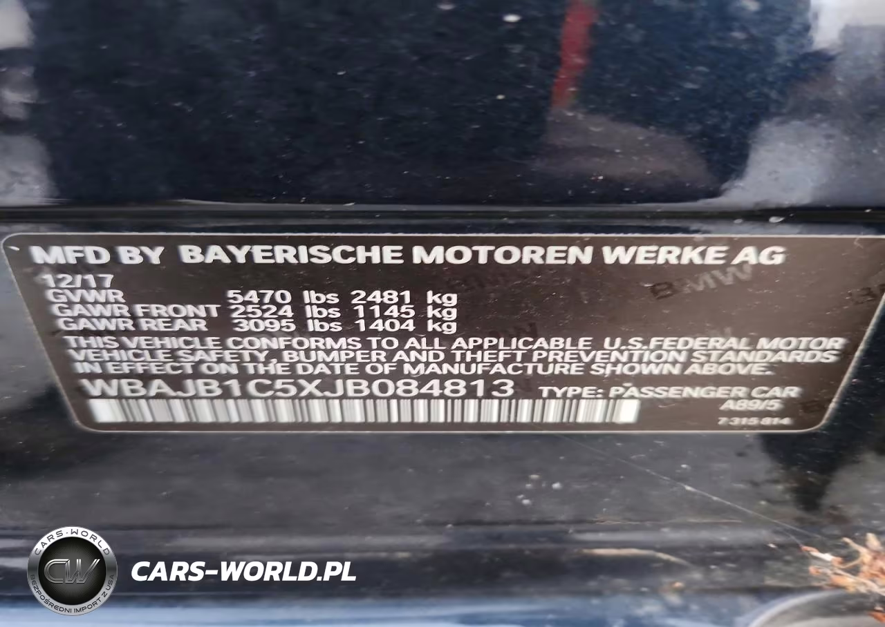 2018 BMW 530Xe VIN:WBAJB1C5XJB084813 - 12