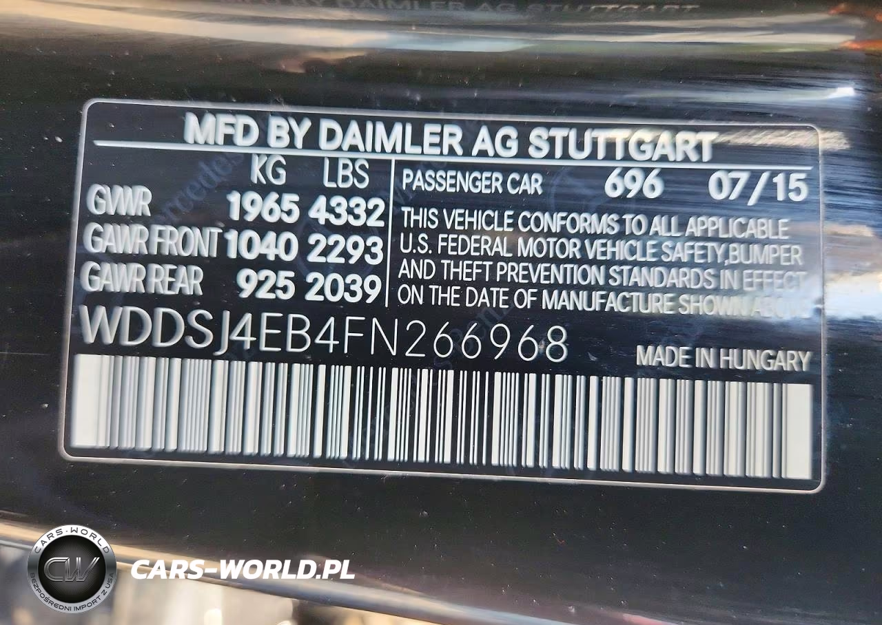 2015 Mercedes-Benz Cla 250 VIN:WDDSJ4EB4FN266968 - 13