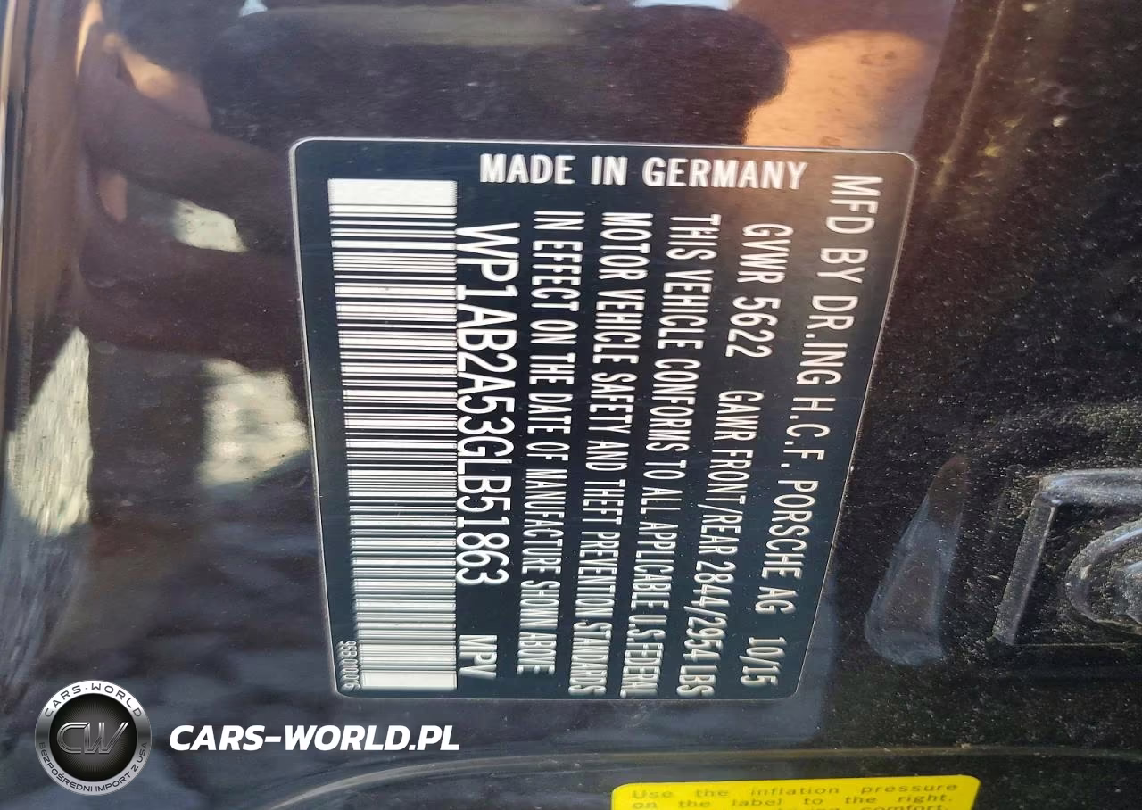 2016 Porsche Macan S VIN:WP1AB2A53GLB51863 - 13
