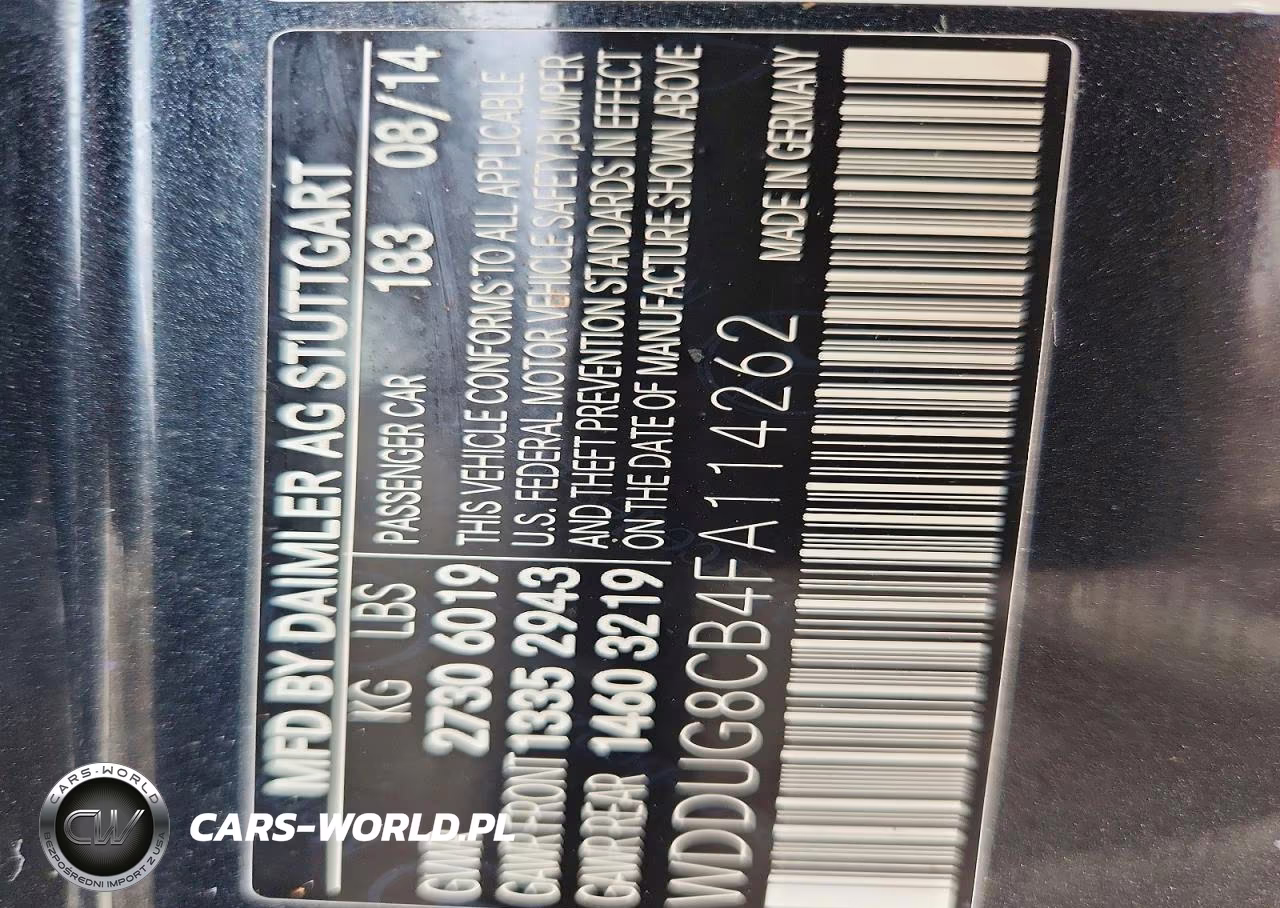 2015 Mercedes-Benz S 550 VIN:WDDUG8CB4FA114262 - 12
