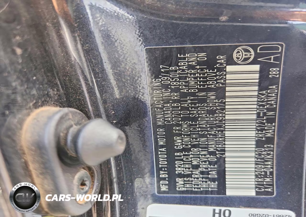 2018 Toyota Corolla Se VIN:2T1BURHEXJC982175 - 12