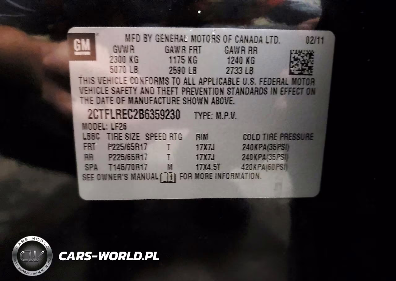 2011 GMC Terrain Sle VIN:2CTFLREC2B6359230 - 14