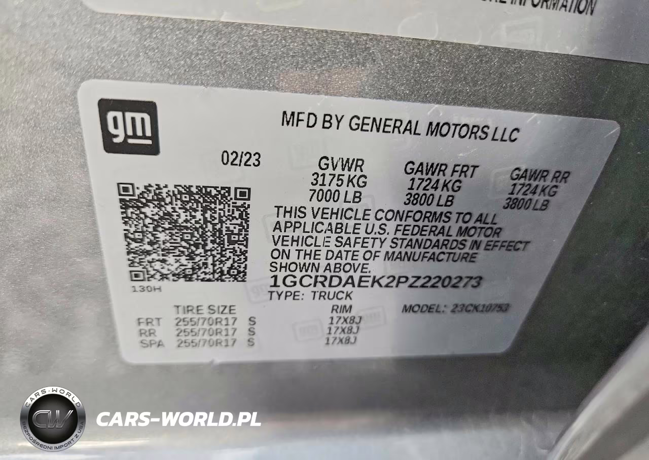 2023 Chevrolet Silverado K1500 VIN:1GCRDAEK2PZ220273 - 12