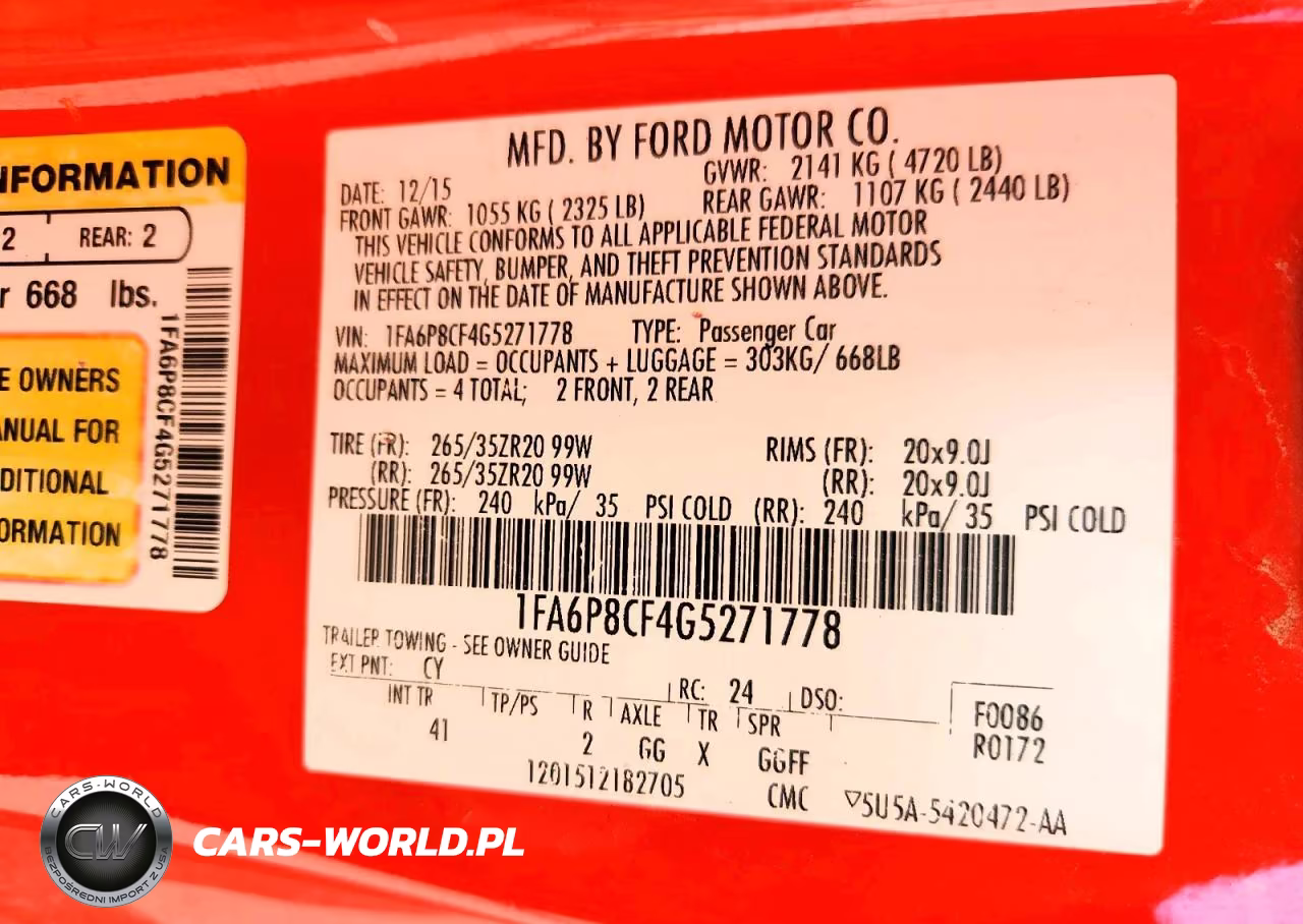 2016 Ford Mustang Gt VIN:1FA6P8CF4G5271778 - 12