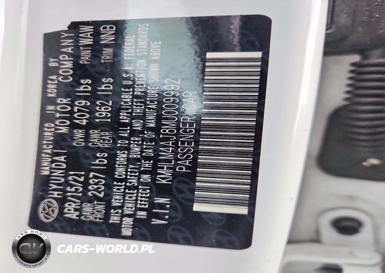 2021 Hyundai Elantra Blue VIN:KMHLM4AJ8MU009992 - 12