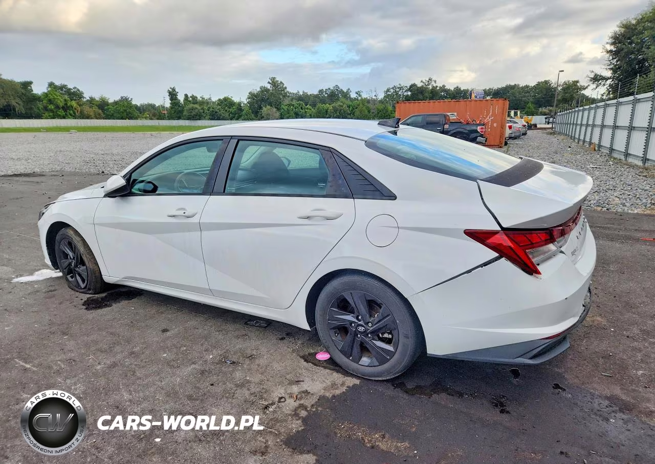 2021 Hyundai Elantra Blue VIN:KMHLM4AJ8MU009992 - 2