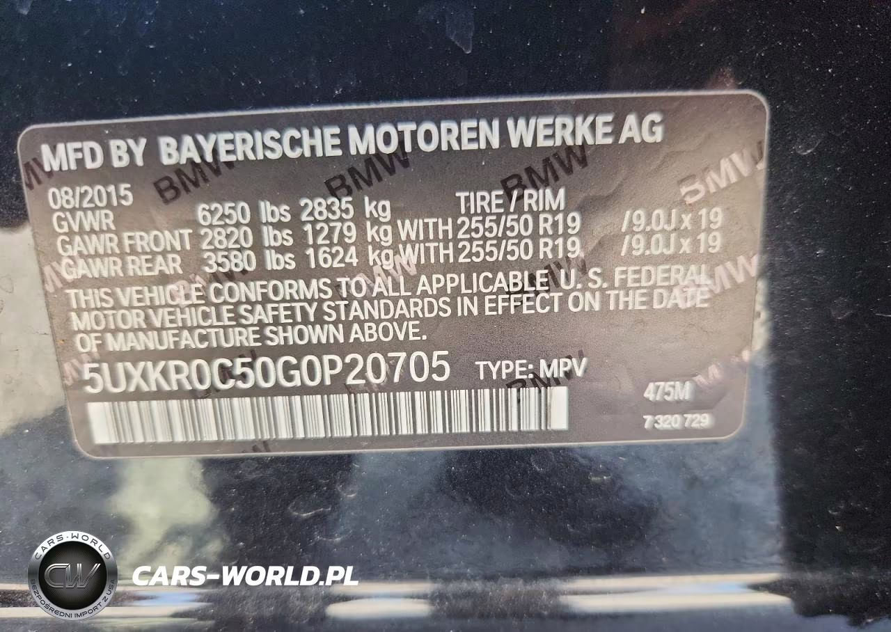 2016 BMW X5 xDrive35I VIN:5UXKR0C50G0P20705 - 13