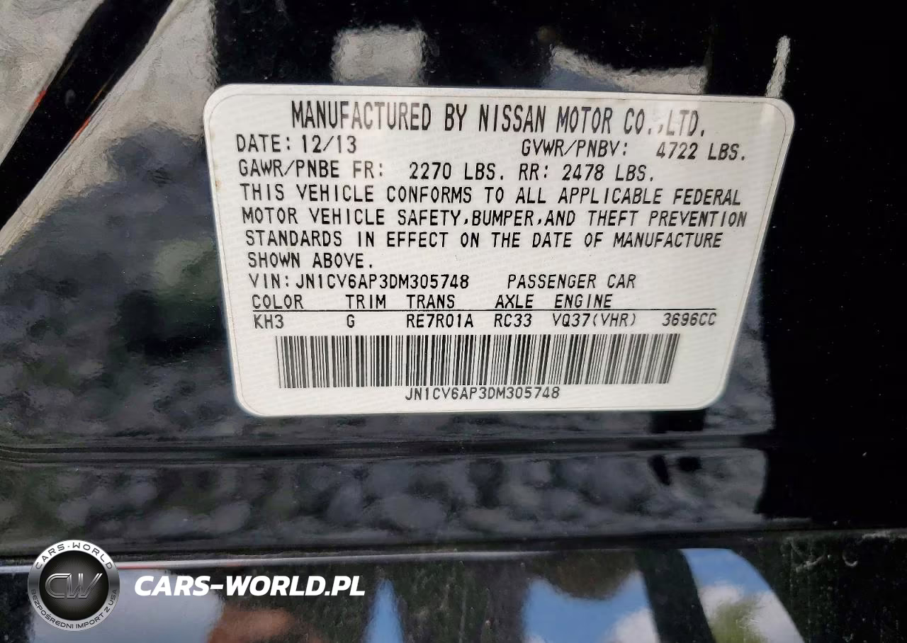 2013 Infiniti G37 Sedan Journey VIN:JN1CV6AP3DM305748 - 13