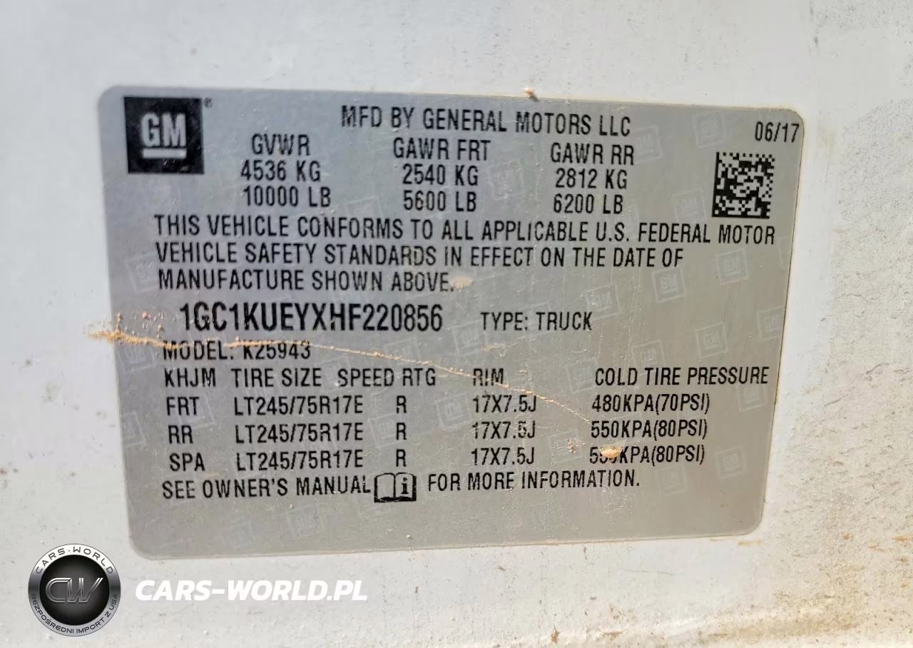 2017 Chevrolet Silverado K2500 Heavy Duty VIN:1GC1KUEYXHF220856 - 13