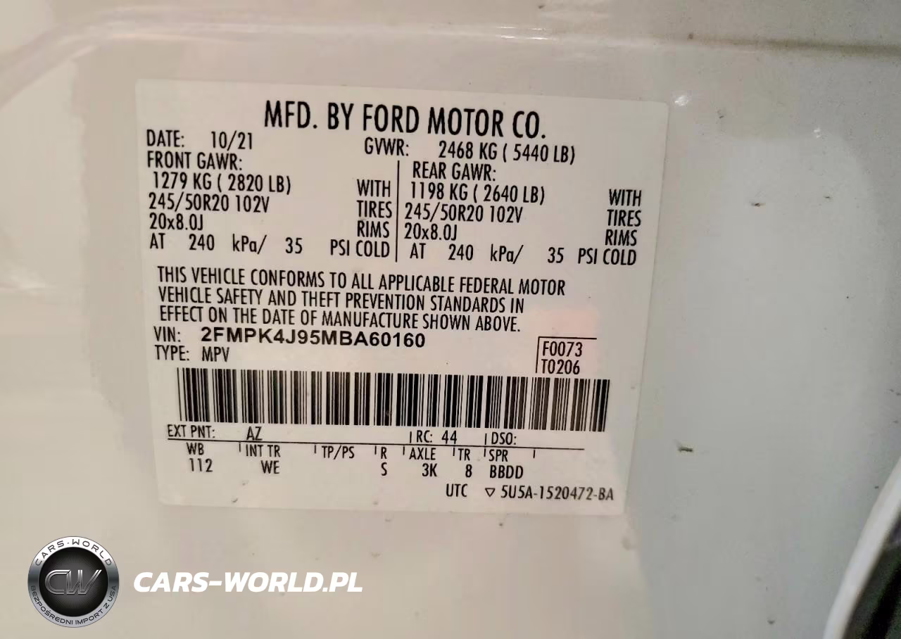 2021 Ford Edge Sel VIN:2FMPK4J95MBA60160 - 13