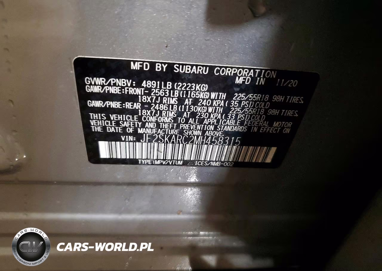 2021 Subaru Forester Sport VIN:JF2SKARC2MH458315 - 14