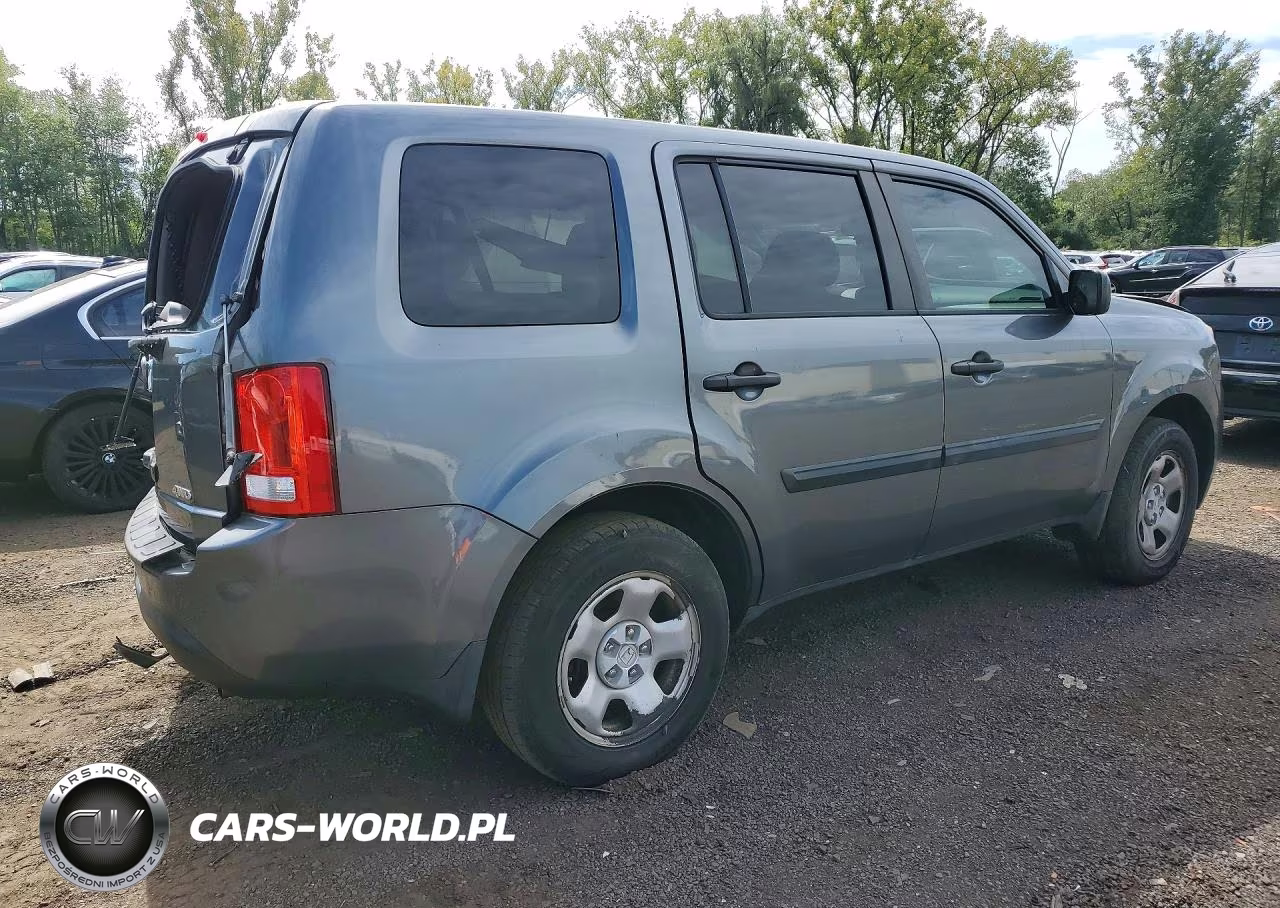2012 Honda Pilot Lx VIN:5FNYF4H24CB002595 - 3