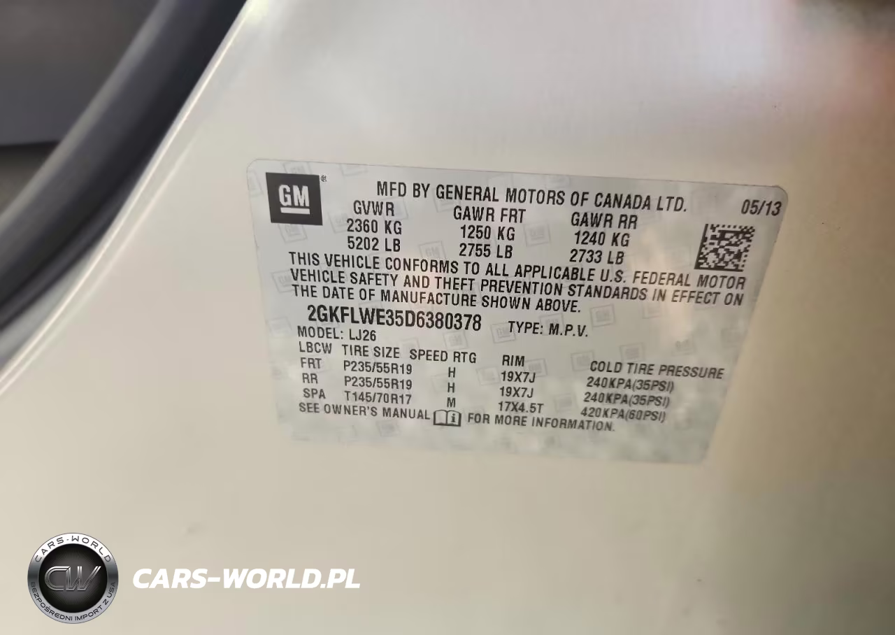 2013 GMC Terrain Slt VIN:2GKFLWE35D6380378 - 13
