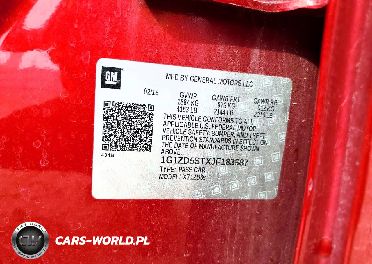 2018 Chevrolet Malibu Lt VIN:1G1ZD5STXJF183687 - 12