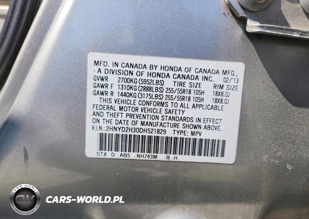 2013 Acura Mdx Technology VIN:2HNYD2H30DH521829 - 13