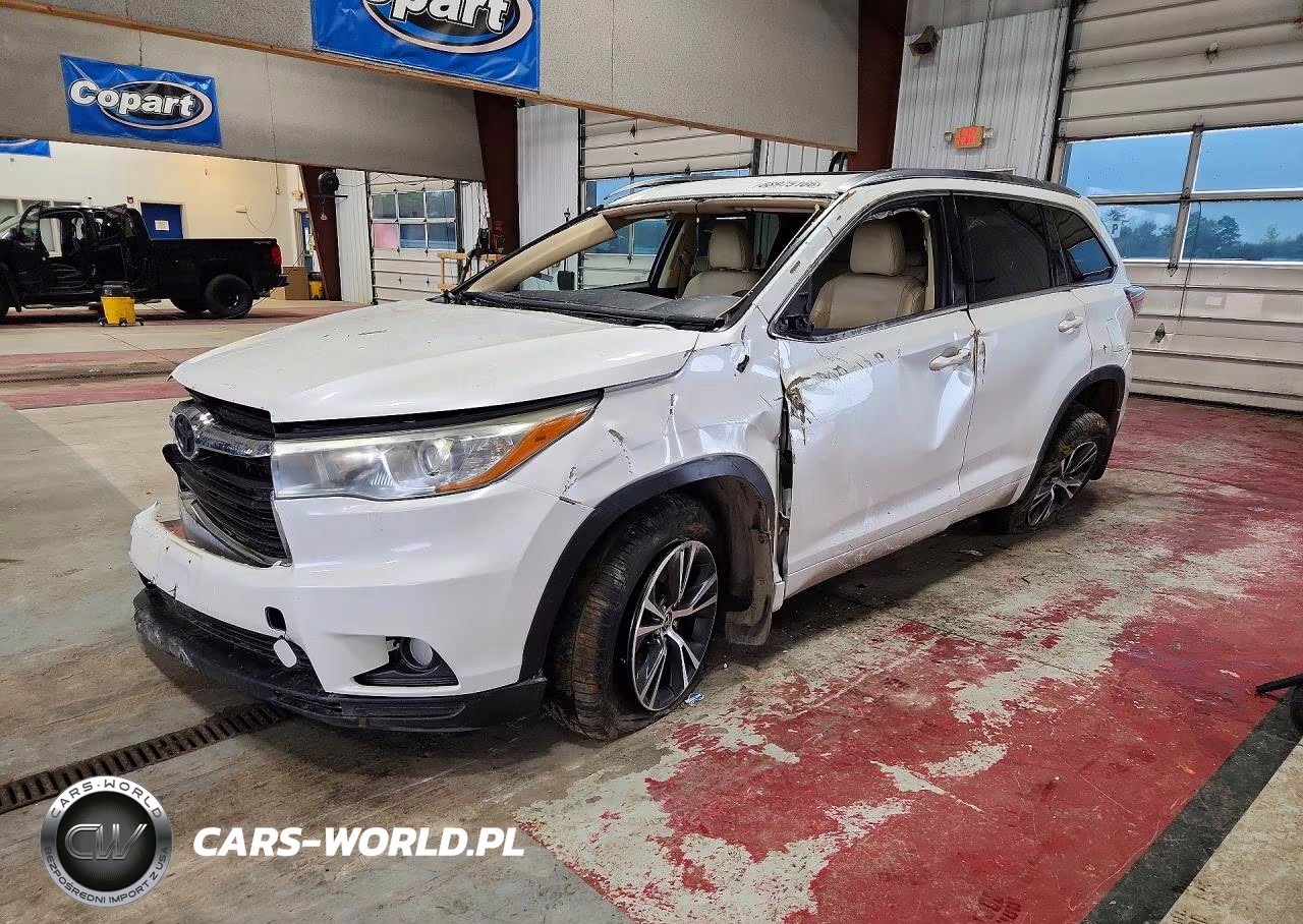 2016 Toyota Highlander Xle VIN:5TDJKRFH2GS309511 - 1