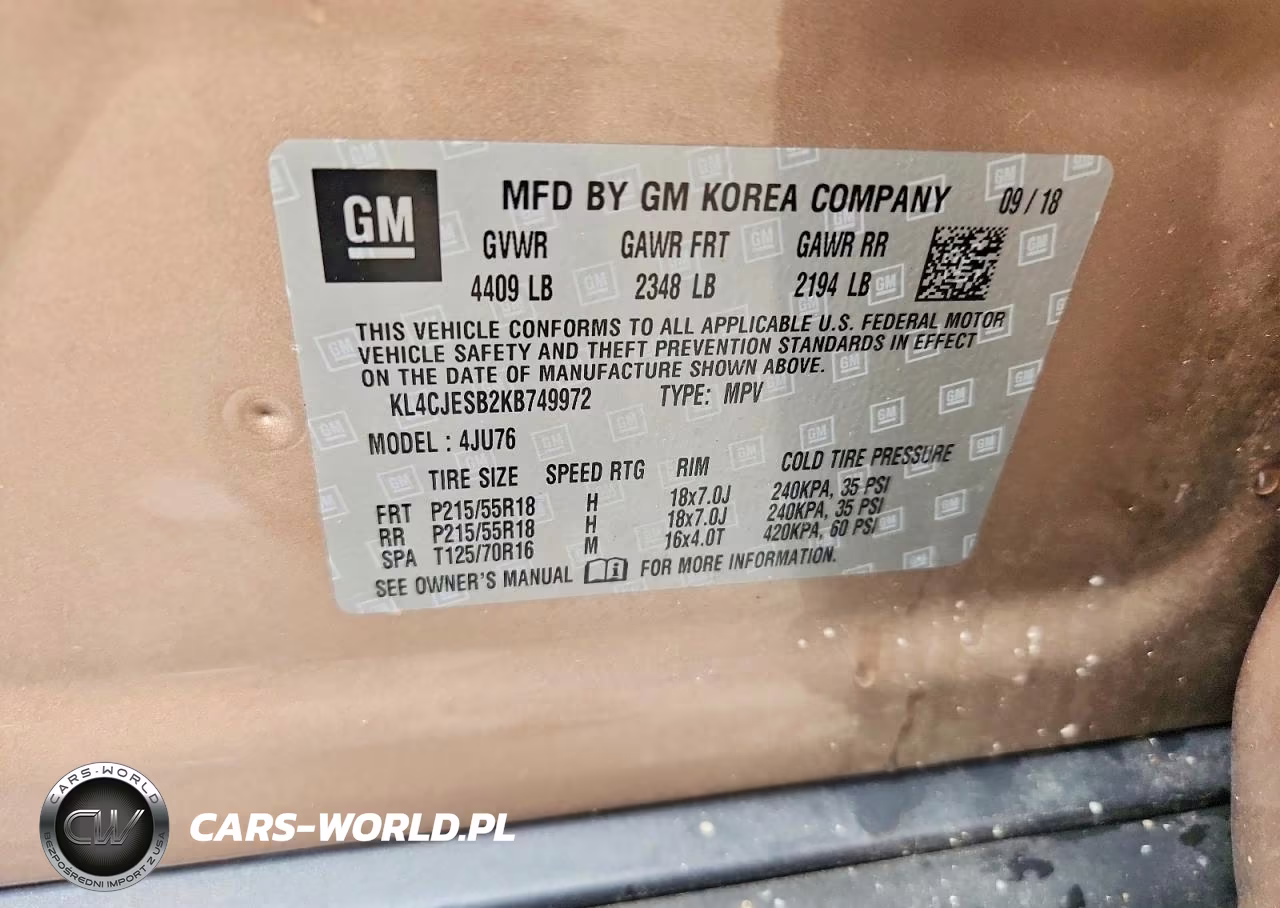 2019 Buick Encore Preferred VIN:KL4CJESB2KB749972 - 13