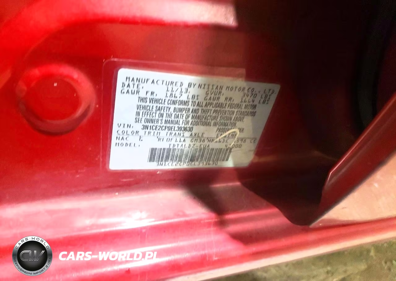 2014 Nissan Versa Note Sv VIN:3N1CE2CP0EL393630 - 13