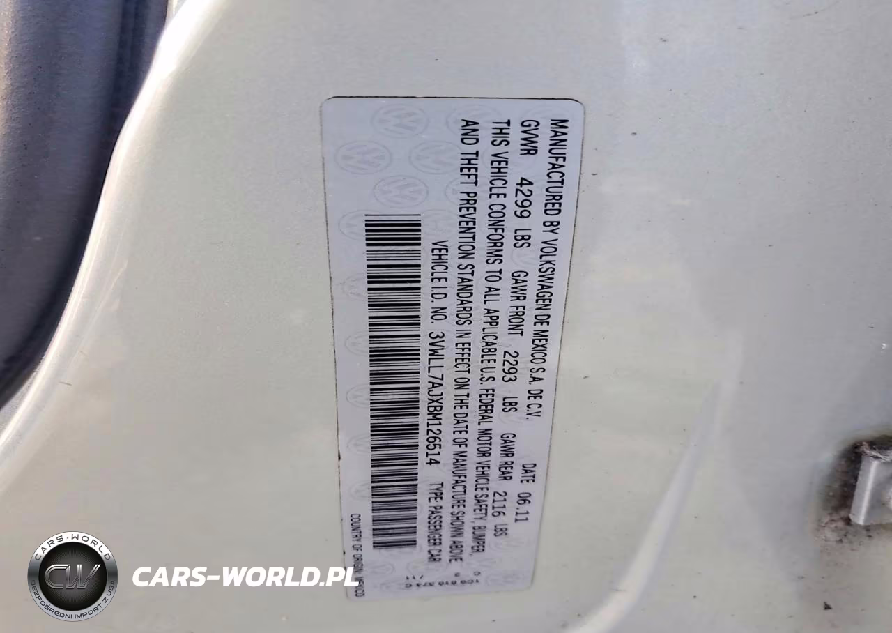 2011 Volkswagen Jetta Tdi VIN:3VWLL7AJXBM126514 - 12