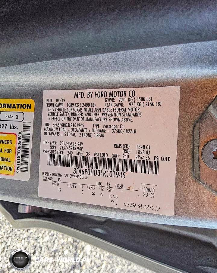 2020 Ford Fusion Se VIN:3FA6P0HD3LR101945 - 12