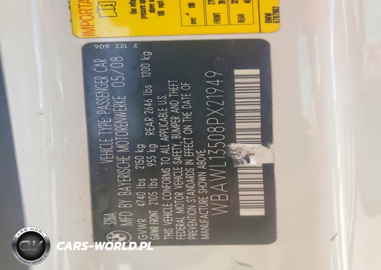 2008 BMW 328 I VIN:WBAWL13508PX21949 - 12