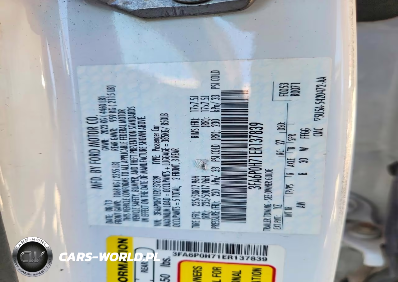 2014 Ford Fusion Se VIN:3FA6P0H71ER137839 - 12