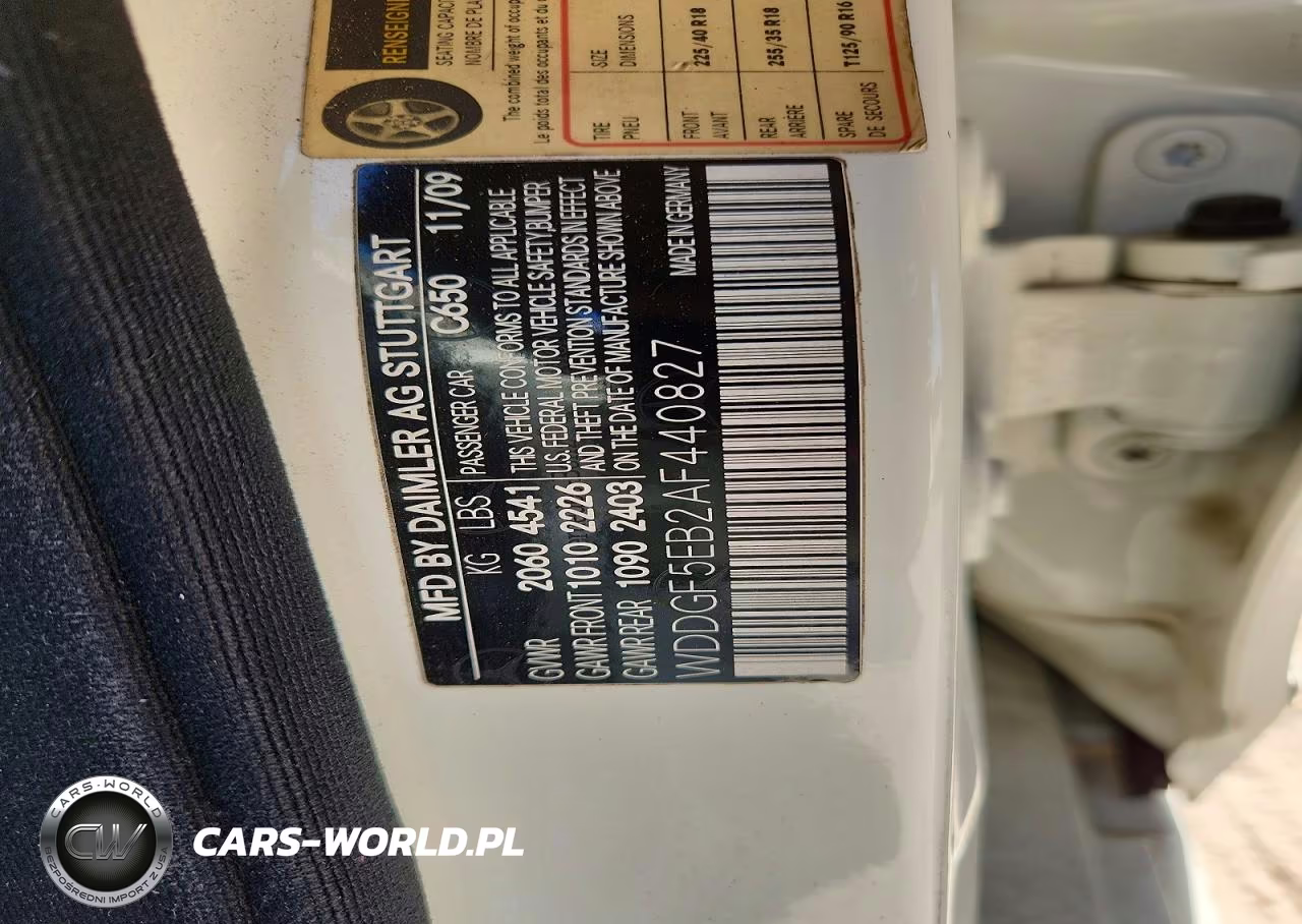 2010 Mercedes-Benz C 300 VIN:WDDGF5EB2AF440827 - 12