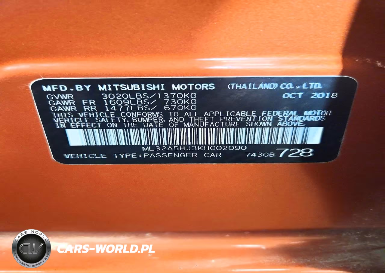 2019 Mitsubishi Mirage Le VIN:ML32A5HJ3KH002090 - 13