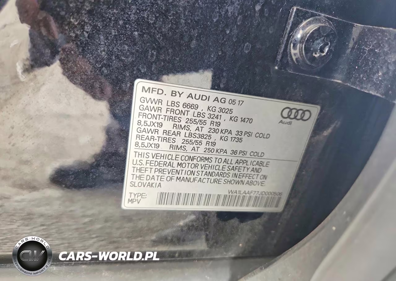 2018 Audi Q7 Premium Plus VIN:WA1LAAF77JD000506 - 12