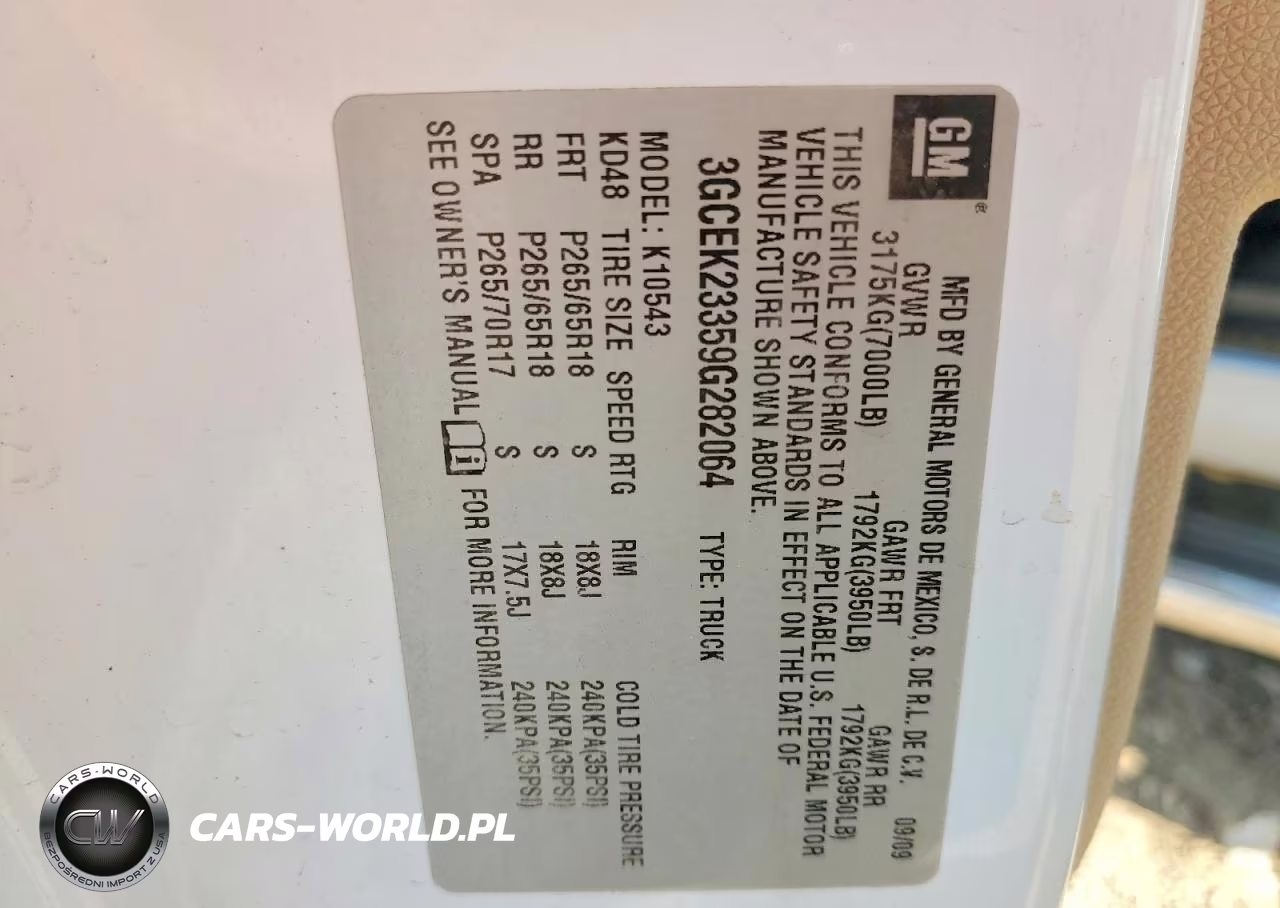 2009 Chevrolet Silverado K1500 Lt VIN:3GCEK23359G282064 - 12