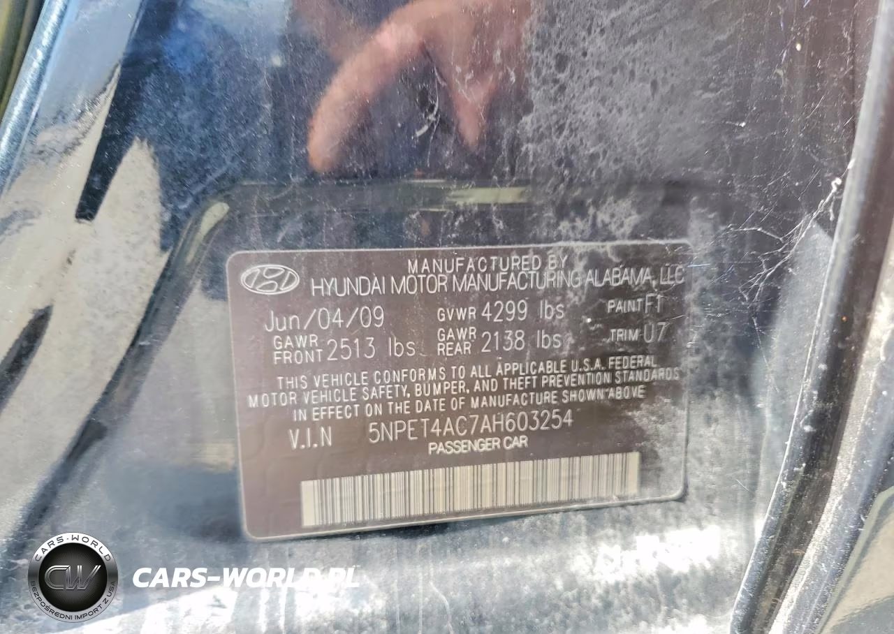 2010 Hyundai Sonata Gls VIN:5NPET4AC7AH603254 - 12